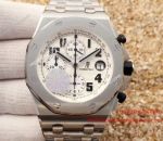 2017 Swiss Copy AP Royal Oak Offshore Stainless Steel White Chronograph Watch (1)_th.jpg